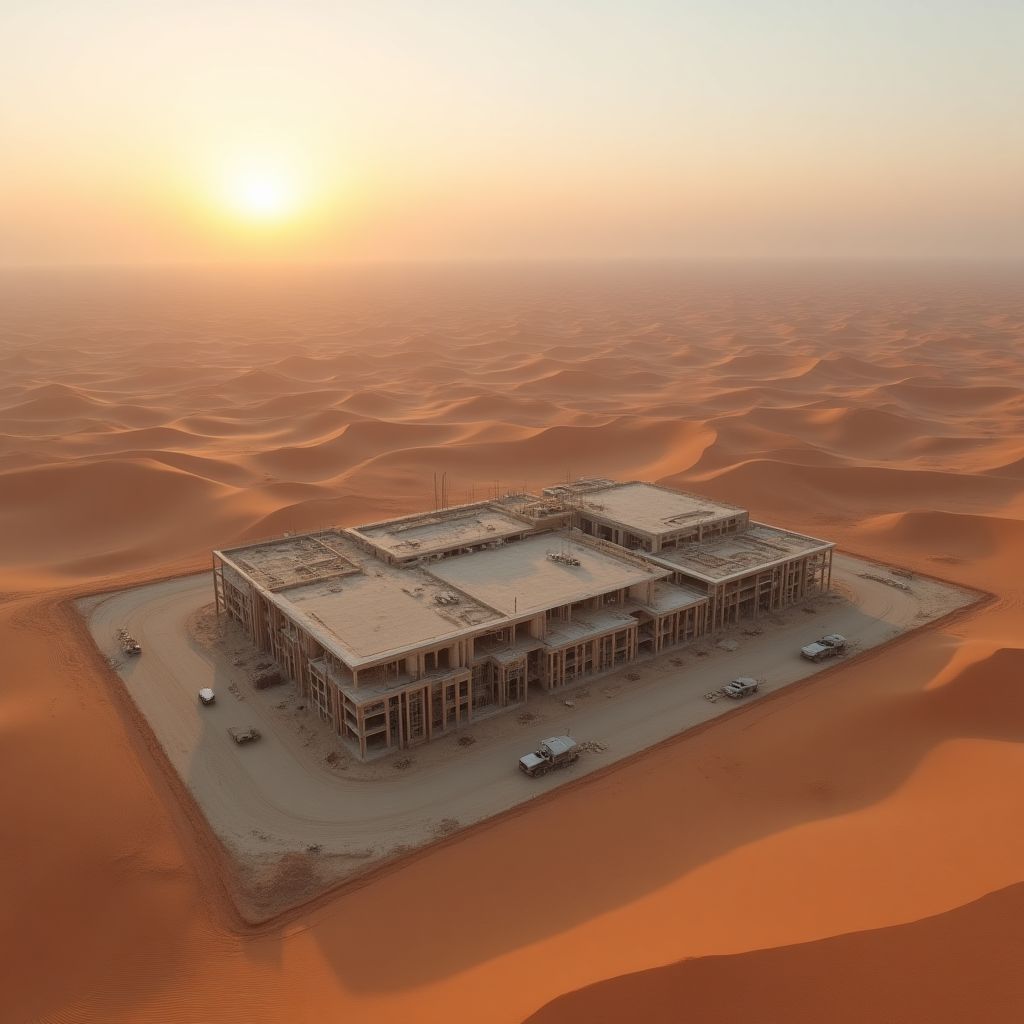 مراقبة البناء بالطائرات بدون طيار