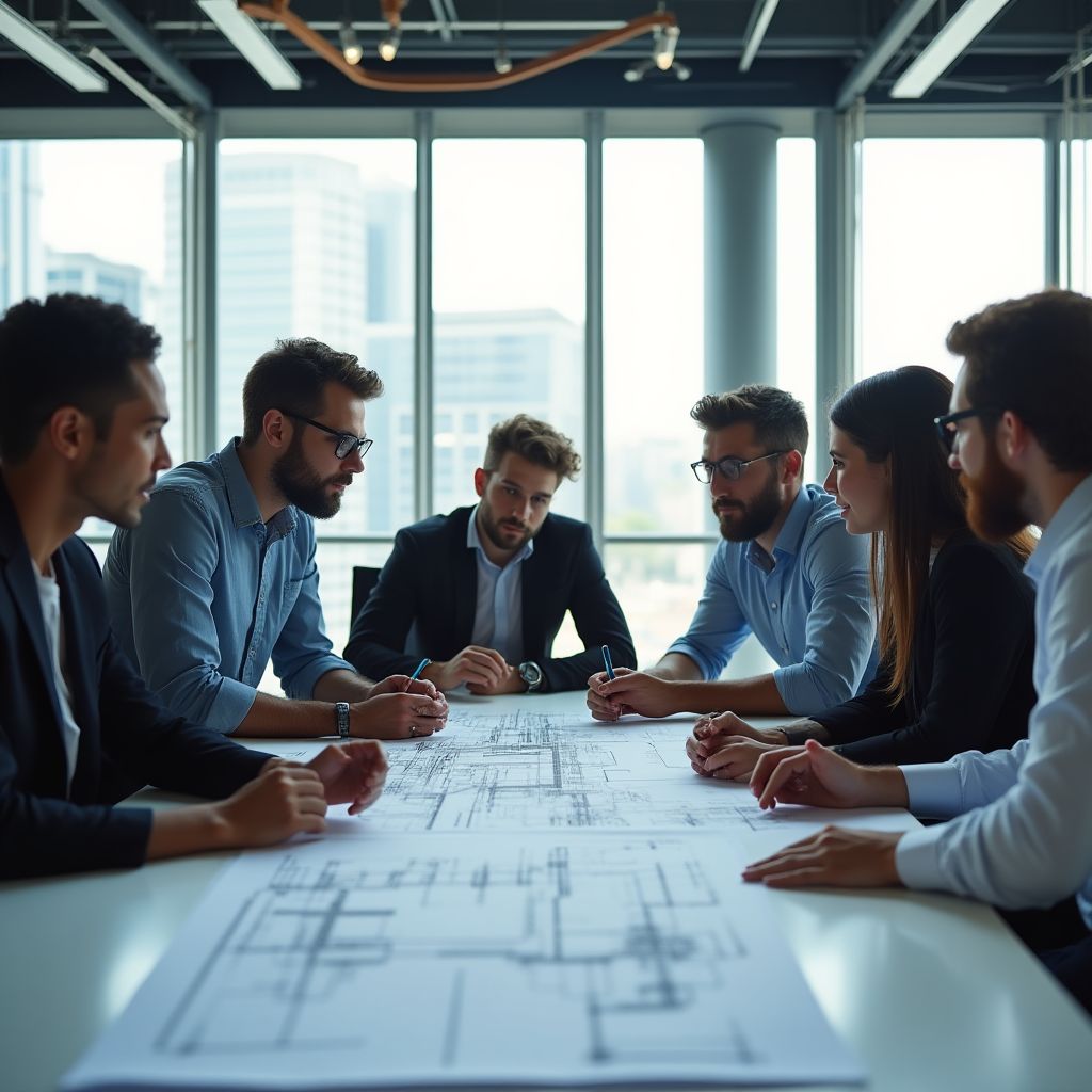 اجتماع فريق الهندسة